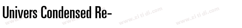 Univers Condensed Re字体转换